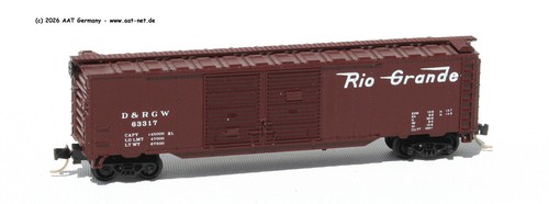 Concor N 1481L - 50´ DD Boxcar D&RGW #63317 (w/MTL); aga NEW, ohne OVP | Condition: Gebraucht