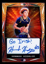 Hannah Hidalgo Auto Inscription ON CARD 4/49 2026 Leaf Metal Women of Sport