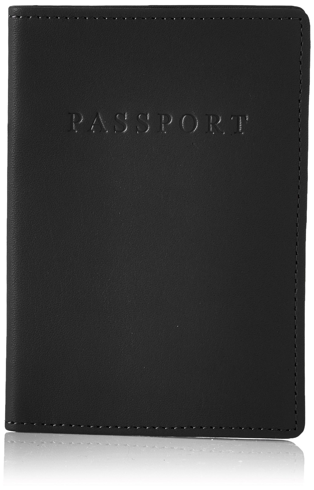 Royce Leather RFID Passport & Travel Document Organizer, Bla