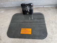Universal TV Stand Base Pedestal Mount Glass Top Replacement Stand Black