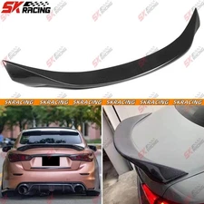 Glossy Black/Forged/Carbon Fiber Rear Trunk Spoiler Wing Fits 14-17 Infiniti Q50