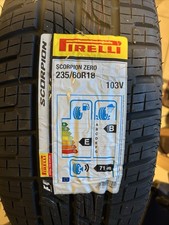 Image of 1x New unused Tyre Pirelli Scorpion zero 235/60 R18 103V 18