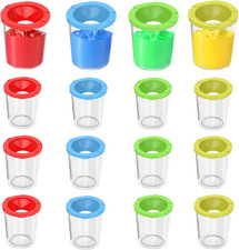 16 Pack No Spill Paint Cups with Lids, Arts and Crafts Supplies for Classrooms,