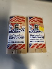 Dr Squatch Freedom Fresh Mens Natural Deodorant - 2 Pack - Limited Edition