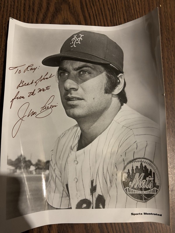 Jim Fregosi Autographed Mets Photo