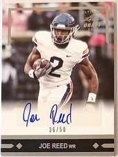 2020 Leaf Ultimate Draft 91 Gold Leaf Rookies Auto /50 Joe Reed Auto RC Virginia