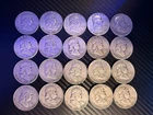 1951 Franklin Half Dollars Roll of 20 - 90% Silver $10 Face