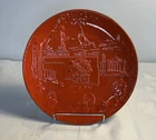 Frankoma Oklahoma 1907 Commemorative Plate Red 8.5"