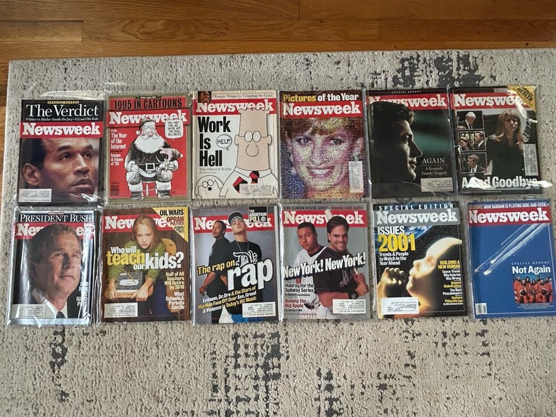 Vintage Newsweek Magazines Lot of 12 90s & 2000s In Great Shape