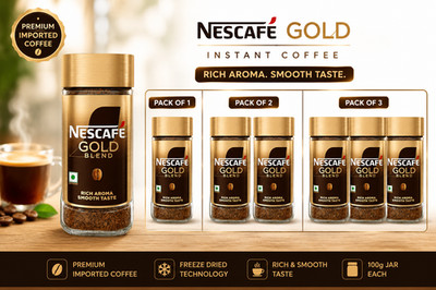 NESCAFE Gold Instant Coffee 100g Jar Freeze Dried Rich Smooth Taste