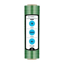 18" x 1500' Packing Pallet Wrap Stretch Film Shrink Hand Wrap Tint Green 8 Rolls