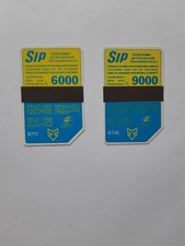 schede telefoniche SIDA da 6000 e 9000 lire