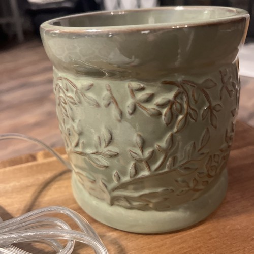 Yankee Candle Elektrischer Wachswärmer Antik Grün 5x5" Ranken Ölwärmer - Bild 2 von 8