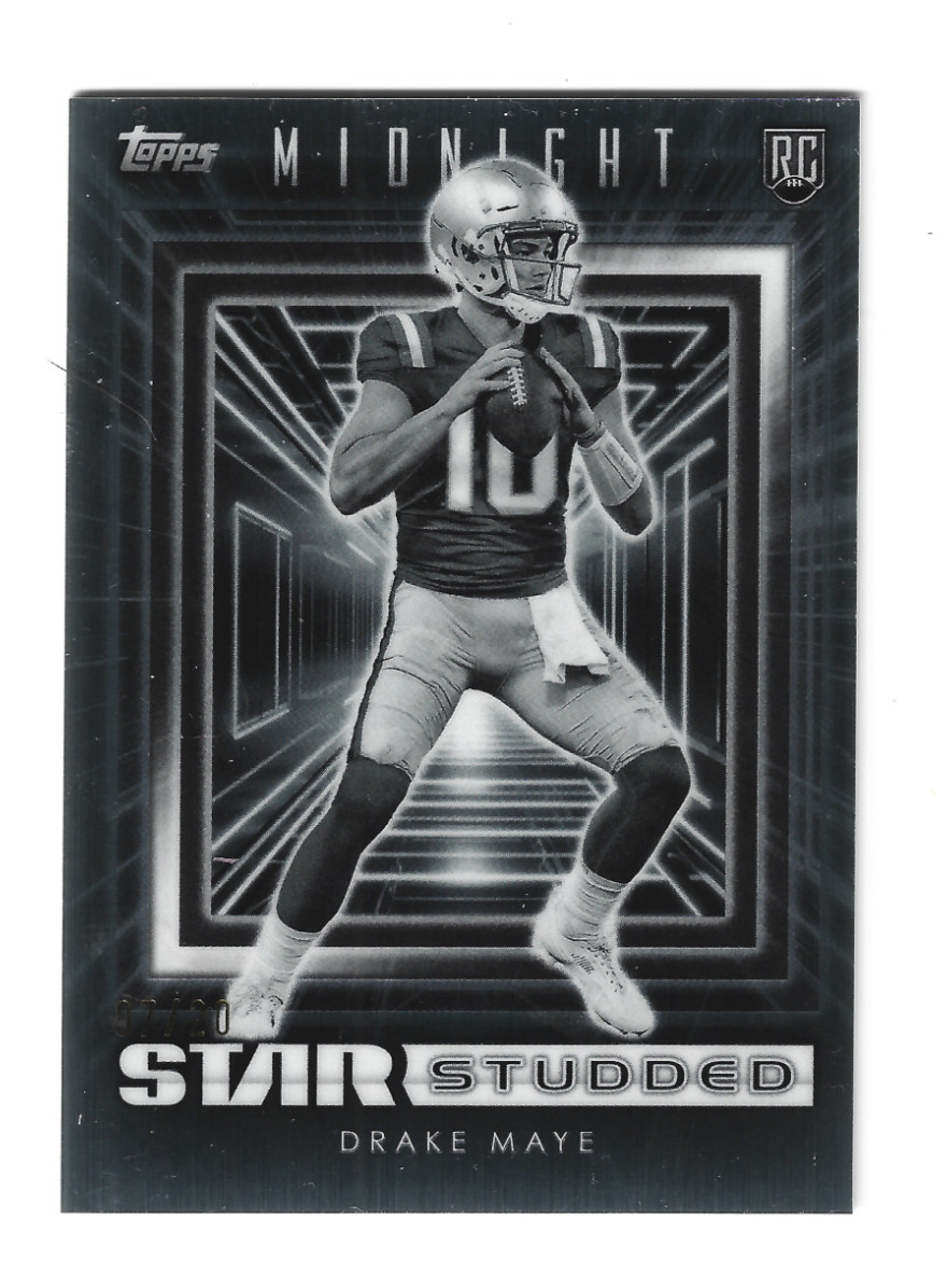 Drake Maye Topps Midnight Star Studded #SS4 Equinox