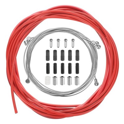 Fahrrad Bremszug Mantel Set Universal Bike Kit, rot