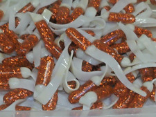 2.5" MO-MAGIC White Tail/Orange GL Body Soft Plastic Fishing Lure Bait Crappie