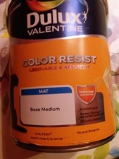 POT DE PEINTURE DULUX VALENTINE COLOR RESIST MURS & BOISERIES ROSE 2,5 L NEUF