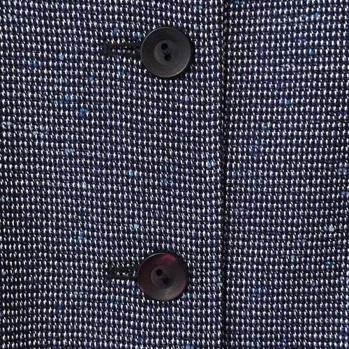 Vtg Pendleton Blue Wool Blend Tweed Blazer Jacket Pockets Coat USA Made 8 Petite - Picture 5 of 16