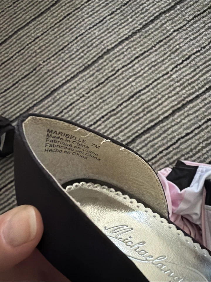 Zapatos de tacón Michaelangelo negros para mujer 7 M Foto 3 de 3