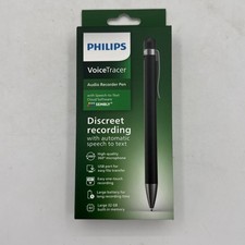 Philips VoiceTracer DVT1600 32GB Digital Voice Recorder Pen w Sembly Speech New