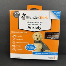 Thundershirt XS Dogs 8-14 lbs. Heather Gray Solution Anxiety Fireworks Travel