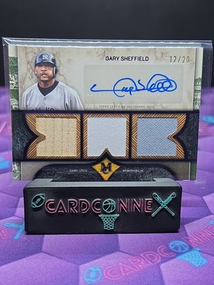 2025 Museum Collection Gary Sheffield Triple Relic Auto /20 New York YankeesRead