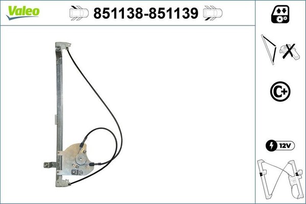 Valeo 851139 Fensterheber FüR Renault-image