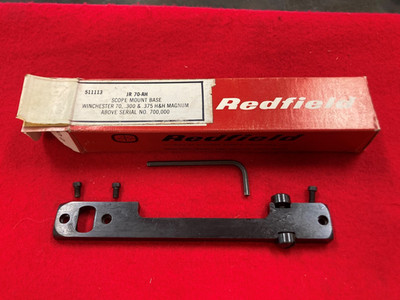 Redfield 511113 JR 70-AH Scope Mount Base Winchester 70, .300 & .375 H&H Magnum 