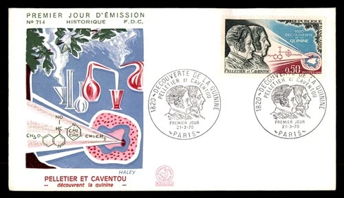 Mayfairstamps France FDC 1970 discovery of quinine First Day Cover aaw_51377