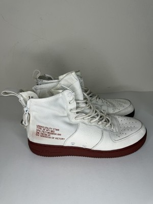 Nike SF Air Force 1 AFI Mid Red Ivory 917753-100 Men's Shoes Size 46 US 12