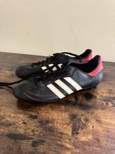 Adidas Mexico Vintage Football Boots 1970s Size 8 Black And Red