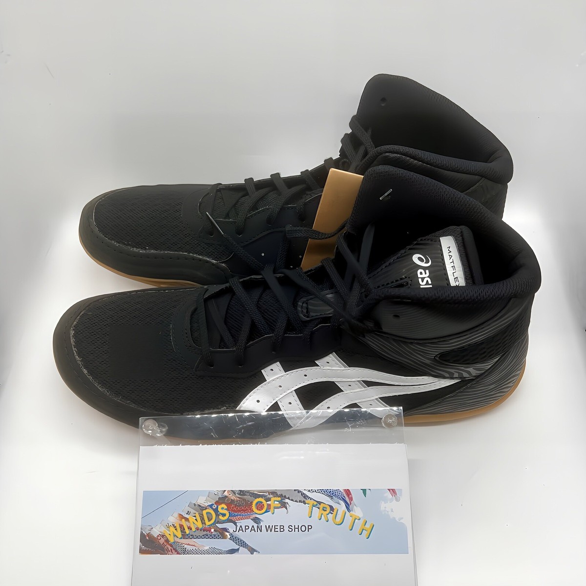 ASICS WRESTLING メンズ シューズ ブラック Asics Matflex 7 Wrestling or Boxing Shoes Black White