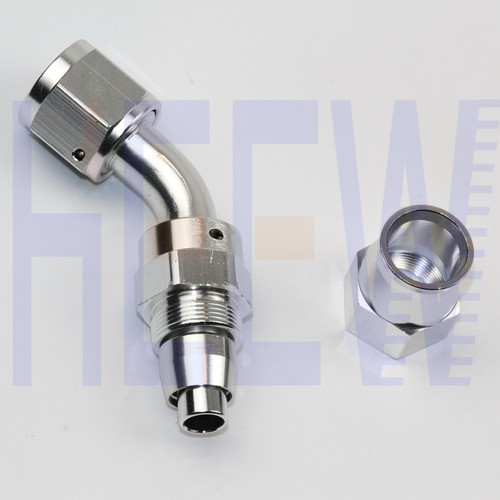 12AN AN12 45 Degree Swivel Teflon PTFE E85 Fuel Stealth Line Hose End Fitting SY - Bild 5 von 5