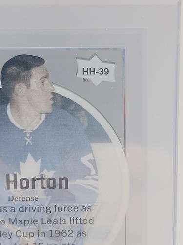 2023-24 Upper Deck Extended Series Hockey Heroes HH-39 Tim Horton Clear Acetate - Picture 8 of 11