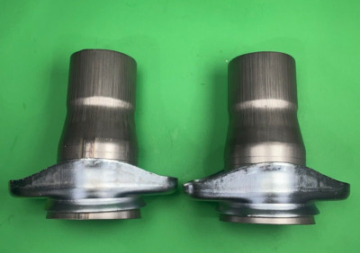 3'' Ball Header to 2.5'' ID 409 Stainless Steel 2 Bolt Collector Reducers USA
