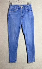 Levis 721 Womens Jeans 28 Blue High Rise Skinny Denim 28 26 Stretch Tight