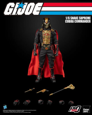 In Stock New Threezero 3Z0737 Snake Cobra Commander 1/6 Figure Golden Version