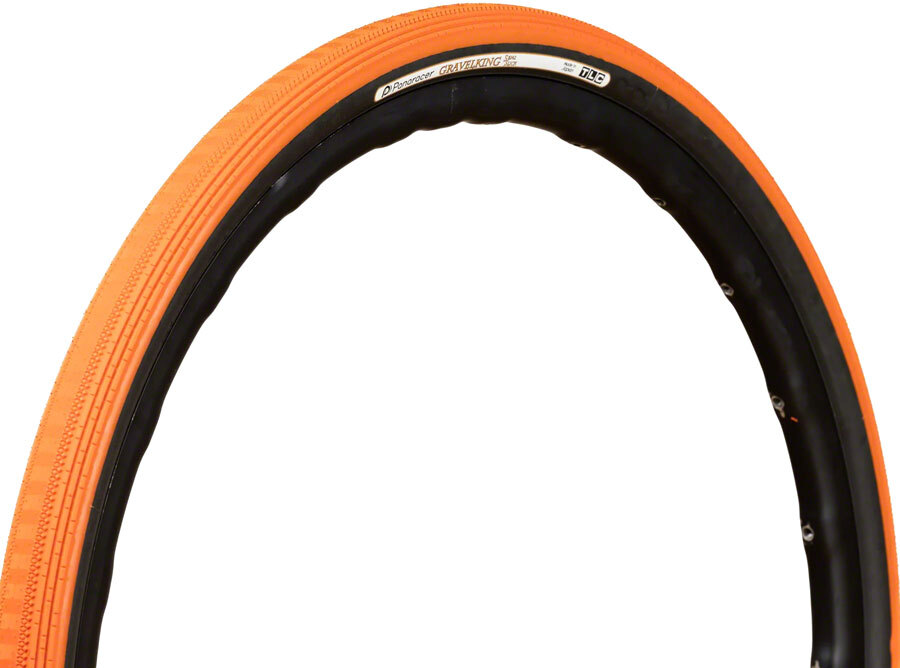 Шина Panaracer GravelKing SS - 700 x 32, Бескамерная, складная, Оранжево-черная на закате