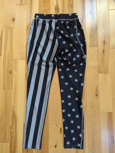 Meggings Man American Flag Men's Leggings Size M Rare Kapow - 第 1/7 張圖片