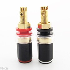 2pcs High Quality Brass HiFi Amplifier Speaker Terminal Binding Post 55mm