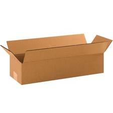 BOX USA 18 x 6 x 4 Corrugated Cardboard Boxes, Long 18"L x 6"W x 4"H, Pack of...