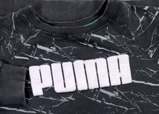 Puma Sweater Girl's XL Black Crew Neck Pullover Sleeve Big Spellout Logo