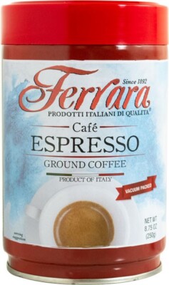 Ferrara Cafe Espresso Ground Coffee, 8.75-Ounce Cans (Pack of 4)