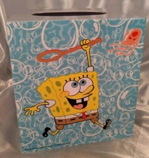 Spongebob Squarepants 2002 Plastic Tissue Box Cover Holder Sandy Square Cube