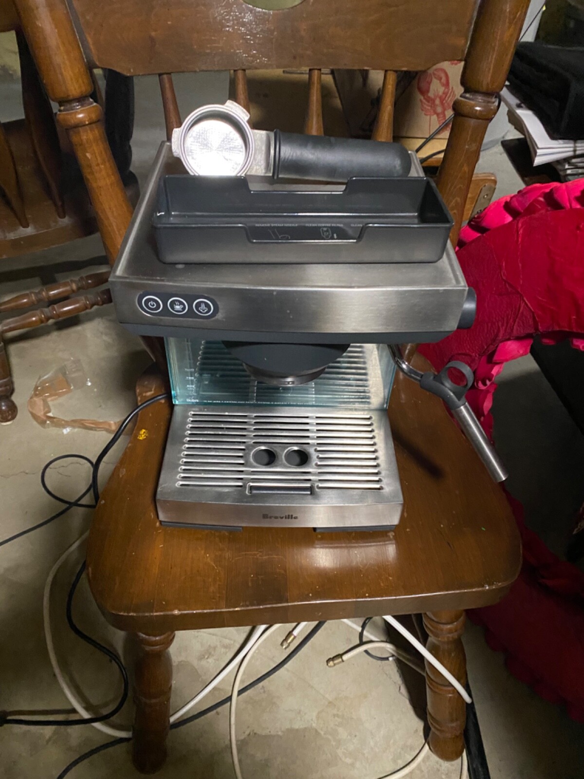 Breville Ikon BES400XL Espresso Machine Maker Stainless Steel W