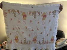 Vintage Sears Disney Winnie the Pooh Blanket - 45 x35