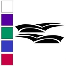 Pinstripe Set Pair, Vinyl Decal Sticker, Multiple Colors  Sizes 7448