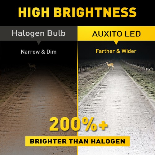 2X AUXITO H4 9003 HB2 24000LM LED Headlight High Low Beam 6500K Bulbs M4 - Picture 2 of 12
