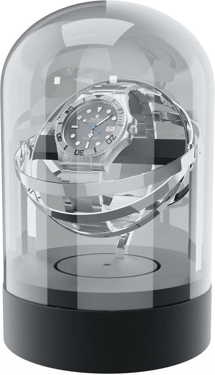 Aestoria Orbit Automatic Watch Winder Elegant Stainless Steel