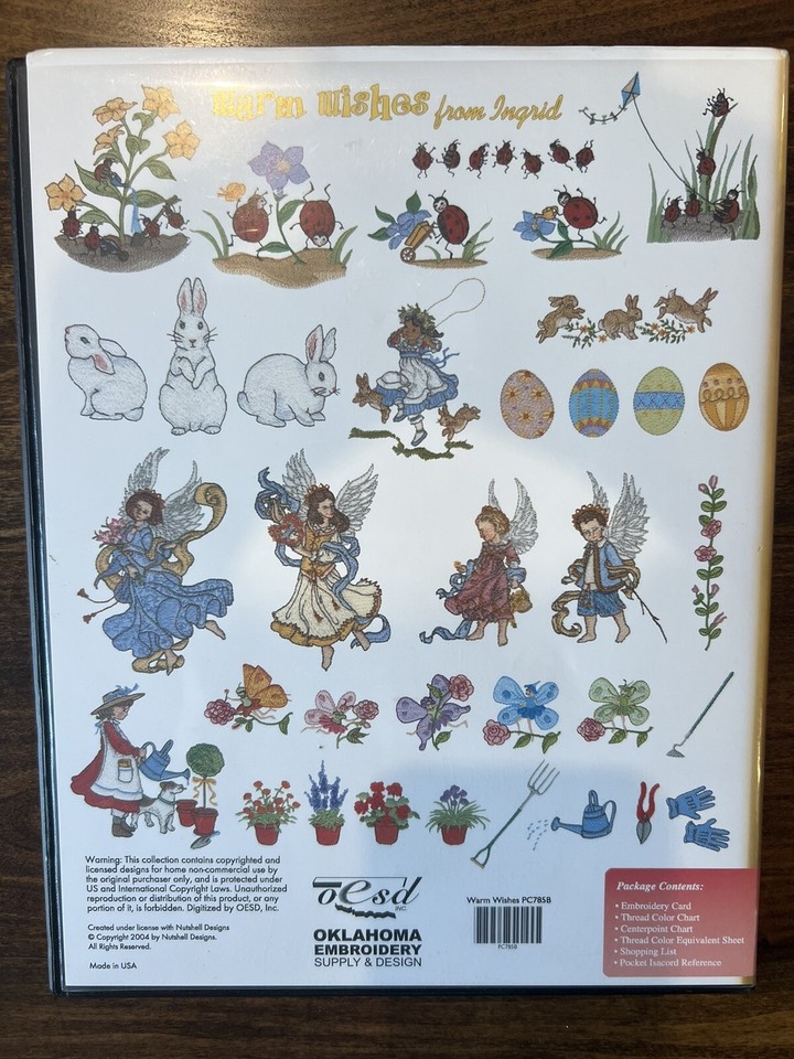 OESD Babylock Brother Memory Card Warm Wishes 785 Oklahoma Embroidery